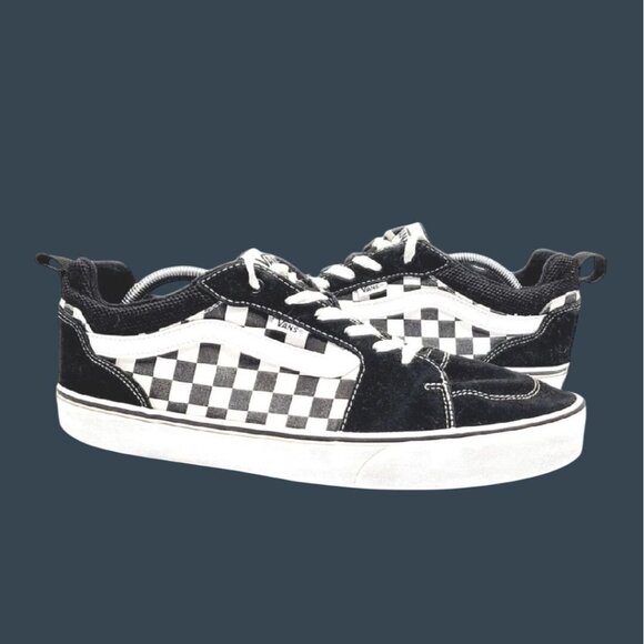 Vans Unisex Checkered Old Skool Sneakers Black/White Size 11 - Picture 1 of 7
